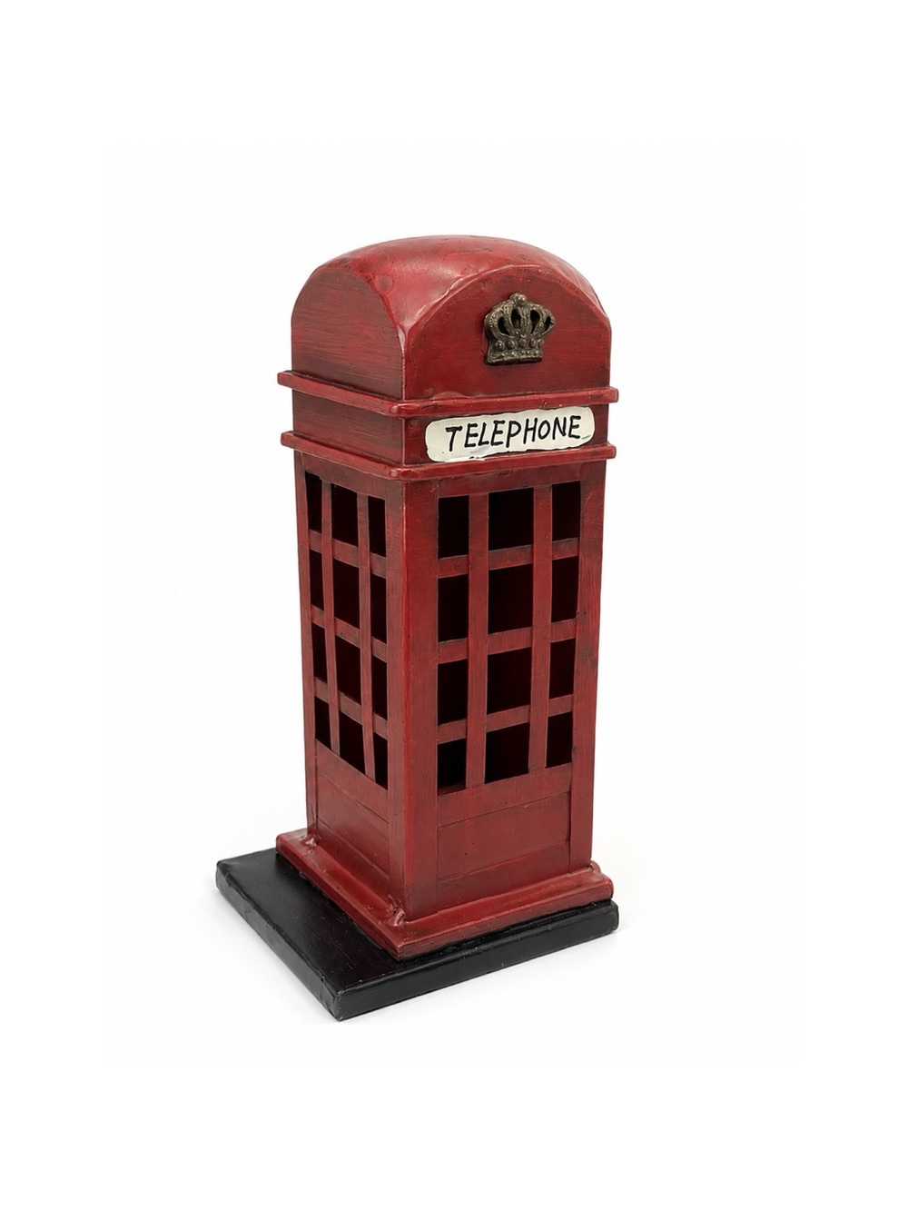 Red Vintage Style Telephone Booth Decor